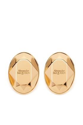 The Faceted Stone Stud Earrings Alexander McQueen | 757449J160T0448